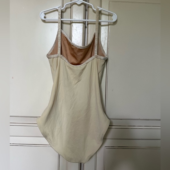 Yellow Yumiko with Velvet Trim Leotard - Picture 2 of 3